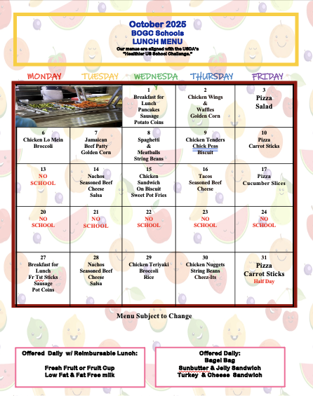 Lunch Menu